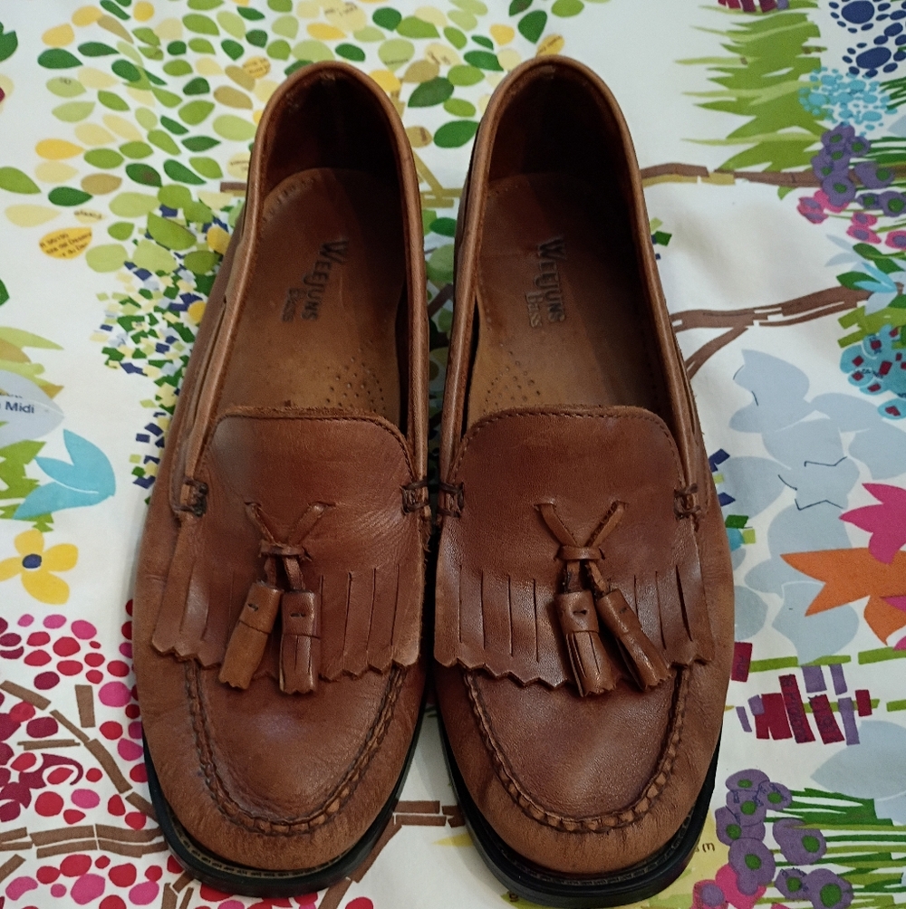 G.H. Bass & Co. Brown Leather Tassel Loafers